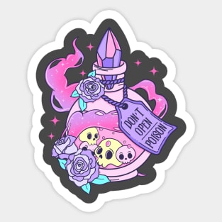 Halloween Poison Pink Sticker